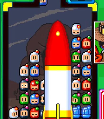 ロケットが飛ぶ